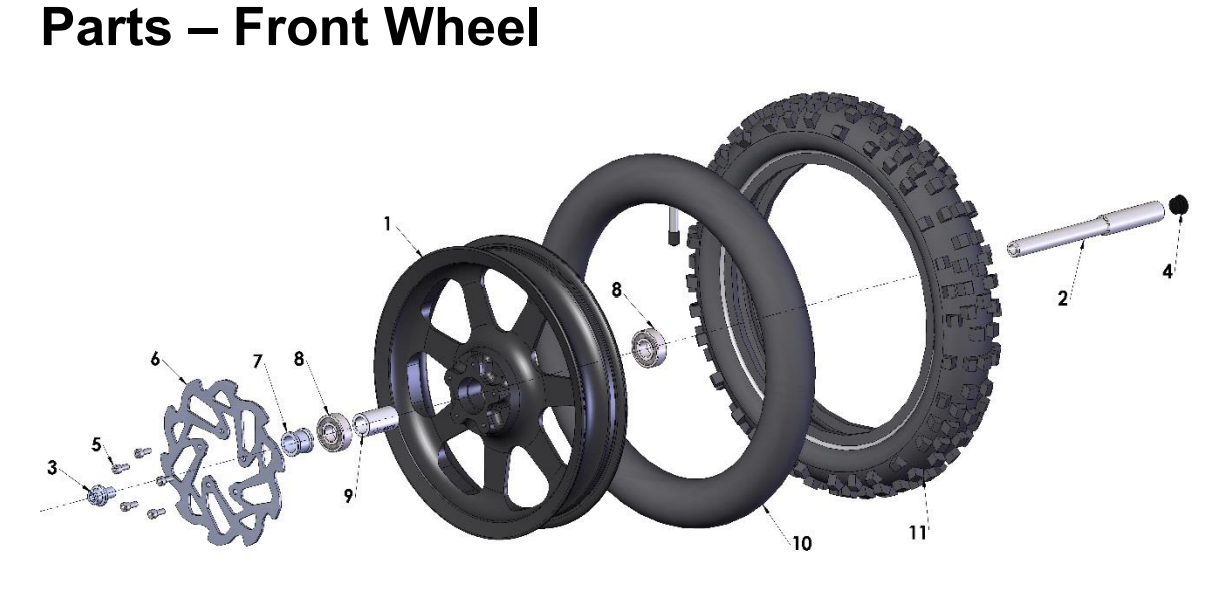 Cobra CX-50 JR/P3 2017-2021 Front Wheel