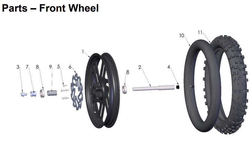 Cobra CX-50 FWE/SR/CX-5E 2021+ Front Wheel