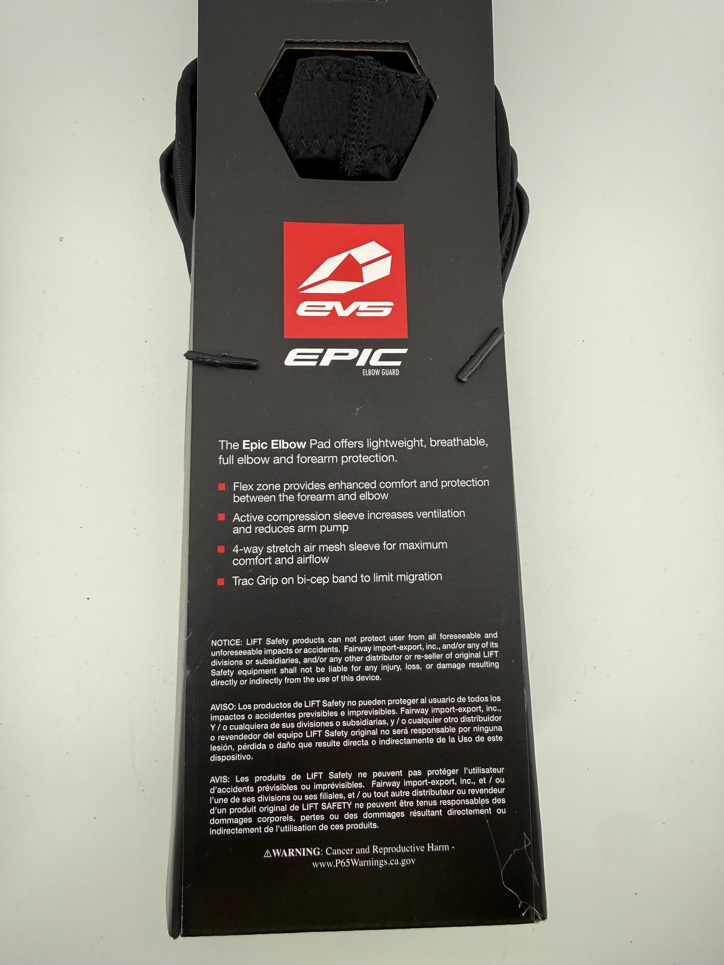 EVS Epic Elbow Guard - Open Box (Final Sale - No Returns)