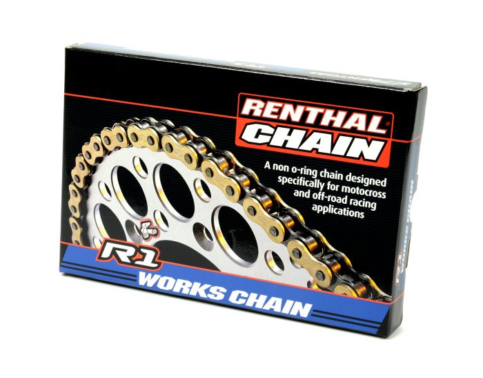 Renthal R1 Black & Gold Chains 415 / 420 / 428
