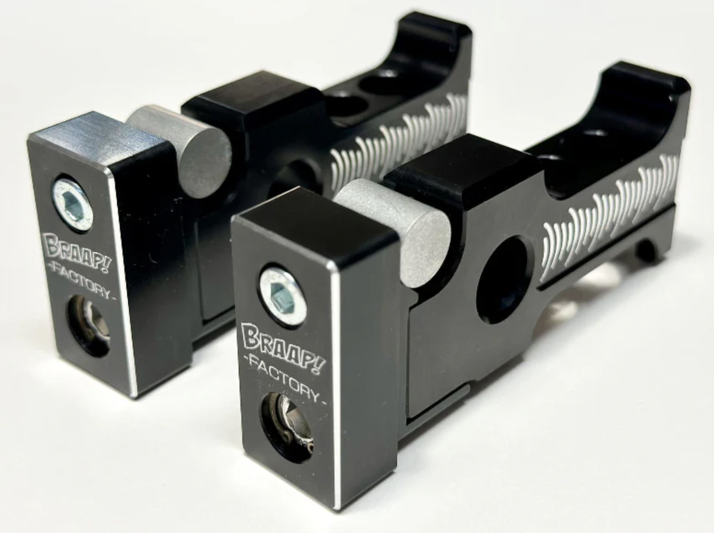 Braap Factory Chain Adjusters and Soft Carb Springs    Cobra CX50/65 and KTM 50SX