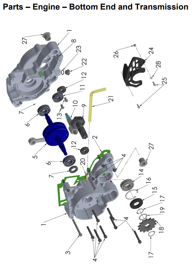 Engine Bottom End and Transmission 2017 Venom to Current FWE/SR/JR/P3