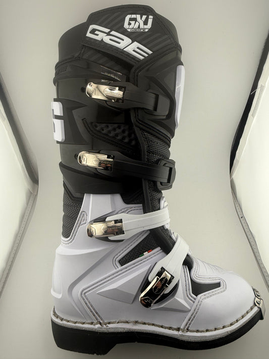 Youth MX Boots - GAERNE GXJ Black/White - Size 1