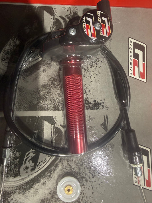 G2 Ergonomics Throttle Assembly, Cable, and Cams for Cobra CX-65 (standard bars) and FWE with 7/8” bars (no micro grips)
