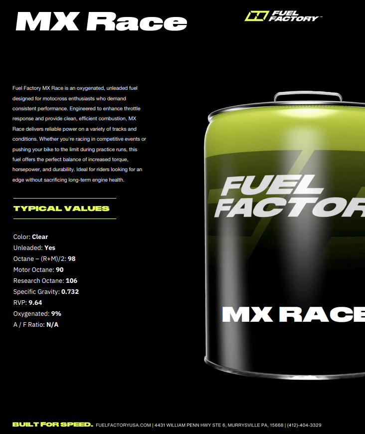 Fuel Factory Race Fuel