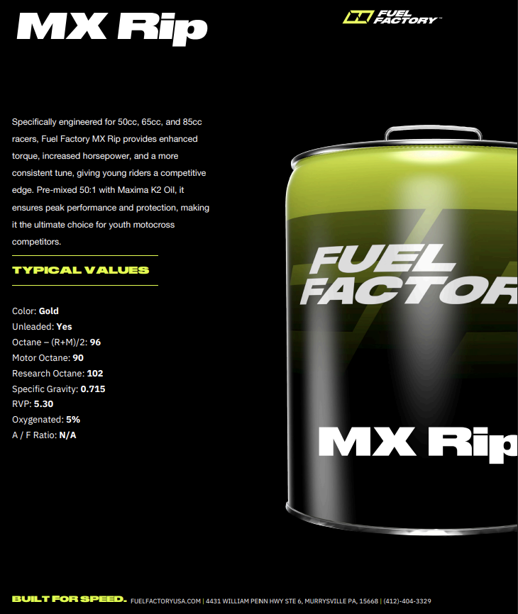 Fuel Factory Race Fuel